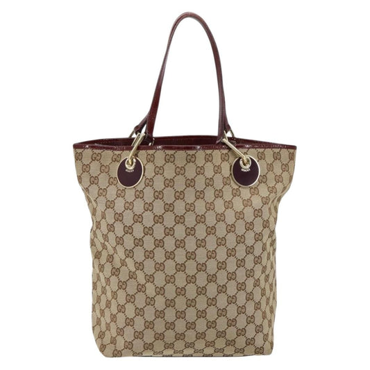 Gucci Eclipse Tote GG Canvas, BEIGE, CANVAS, Tote bag