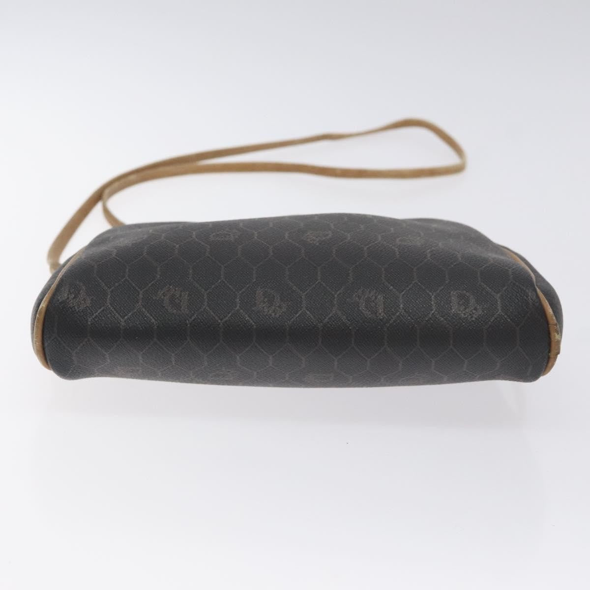 Christian Dior Vintage Honeycomb Shoulder Bag Canvas, BLACK, CANVAS, Shoulder bag