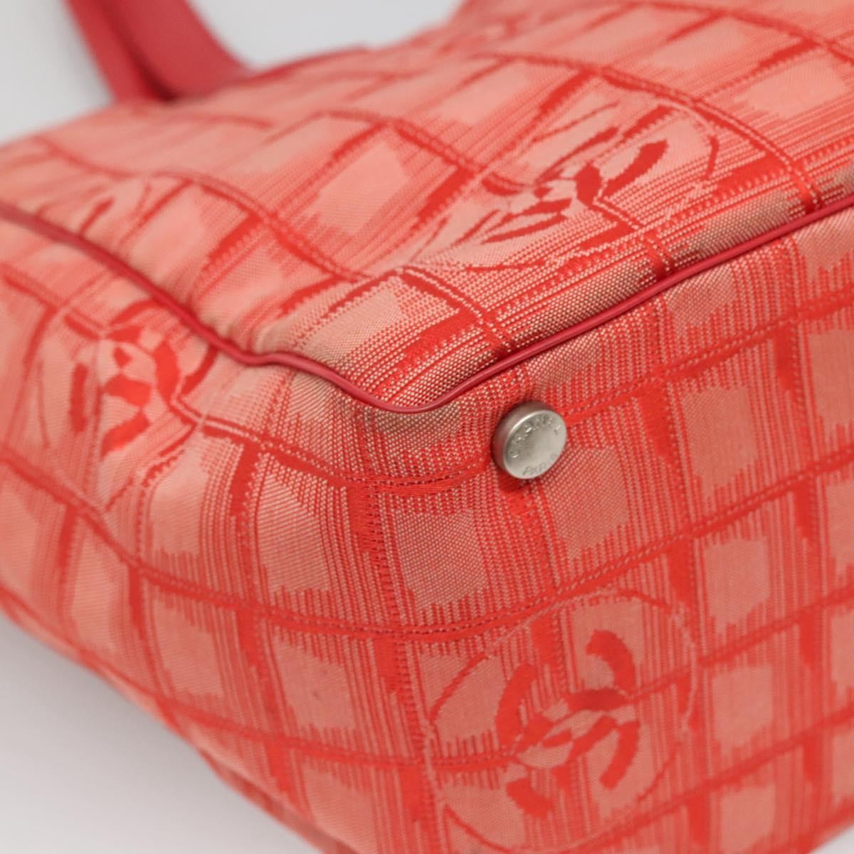 Chanel Travel Line Tote Nylon, RED, NYLON, Tote bag