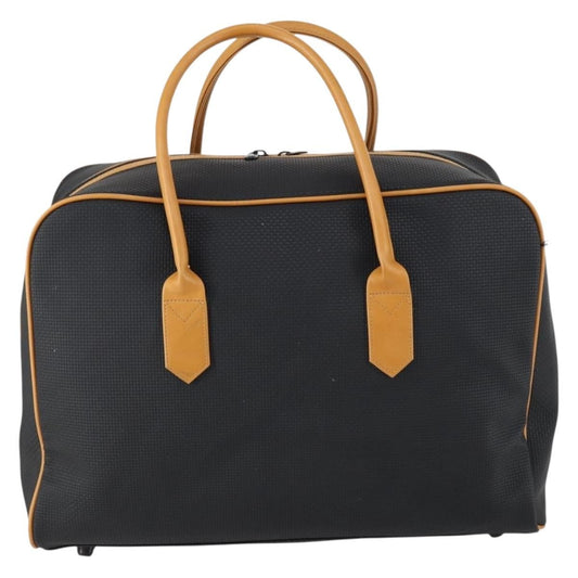 Saint Laurent Vintage Boston PVC Leather, BLACK, PVC, Travel bag