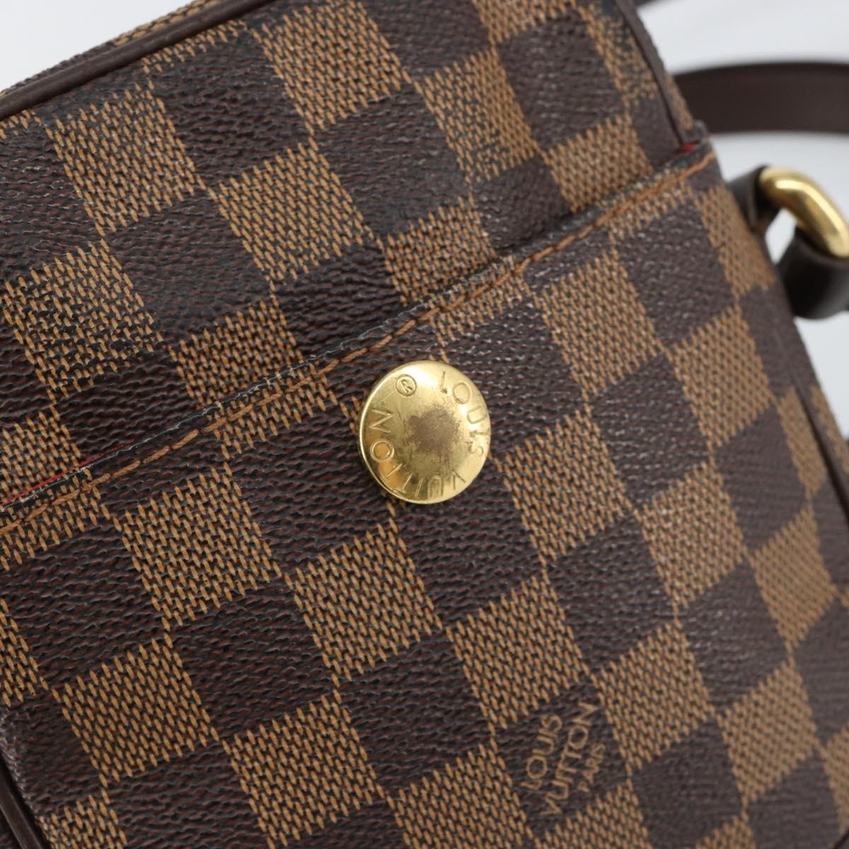 Louis Vuitton Rift Handbag Damier, BROWN, CANVAS, Shoulder bag