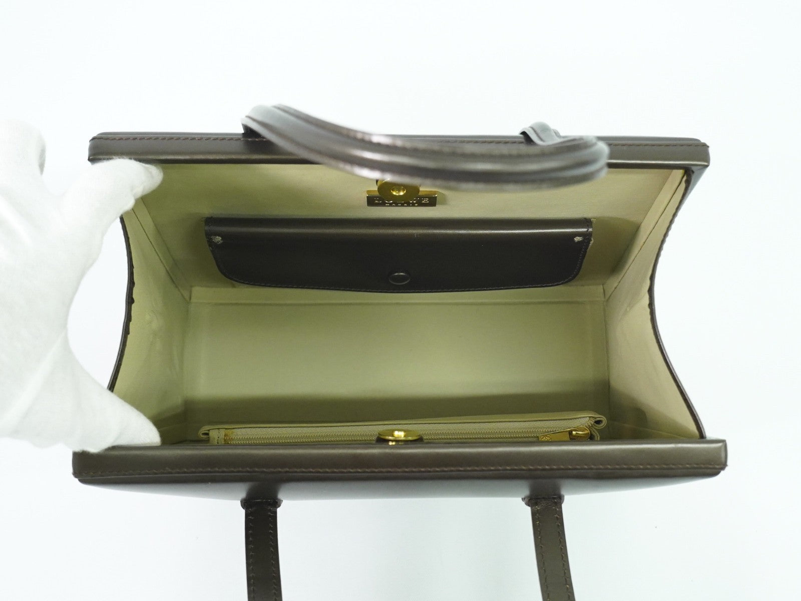 Loewe Postal Bag Leather, BROWN, LEATHER, Crossbody bag