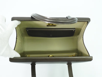 Loewe Postal Bag Leather, BROWN, LEATHER, Crossbody bag