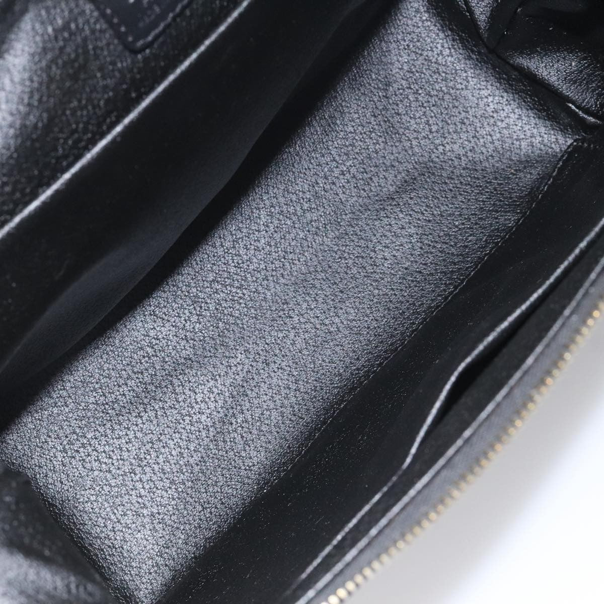Celine Macadam Pochette Canvas and Leather, BLACK, CANVAS, Clutche & pouche