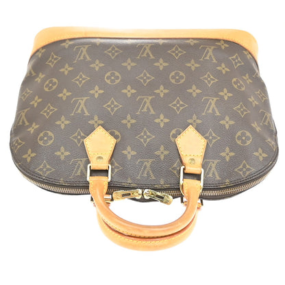 Louis Vuitton Alma Handbag Monogram Canvas, BROWN, CANVAS, Handbag