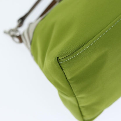 Burberry Nova check Pochette Nylon, GREEN, NYLON, Clutche & pouche