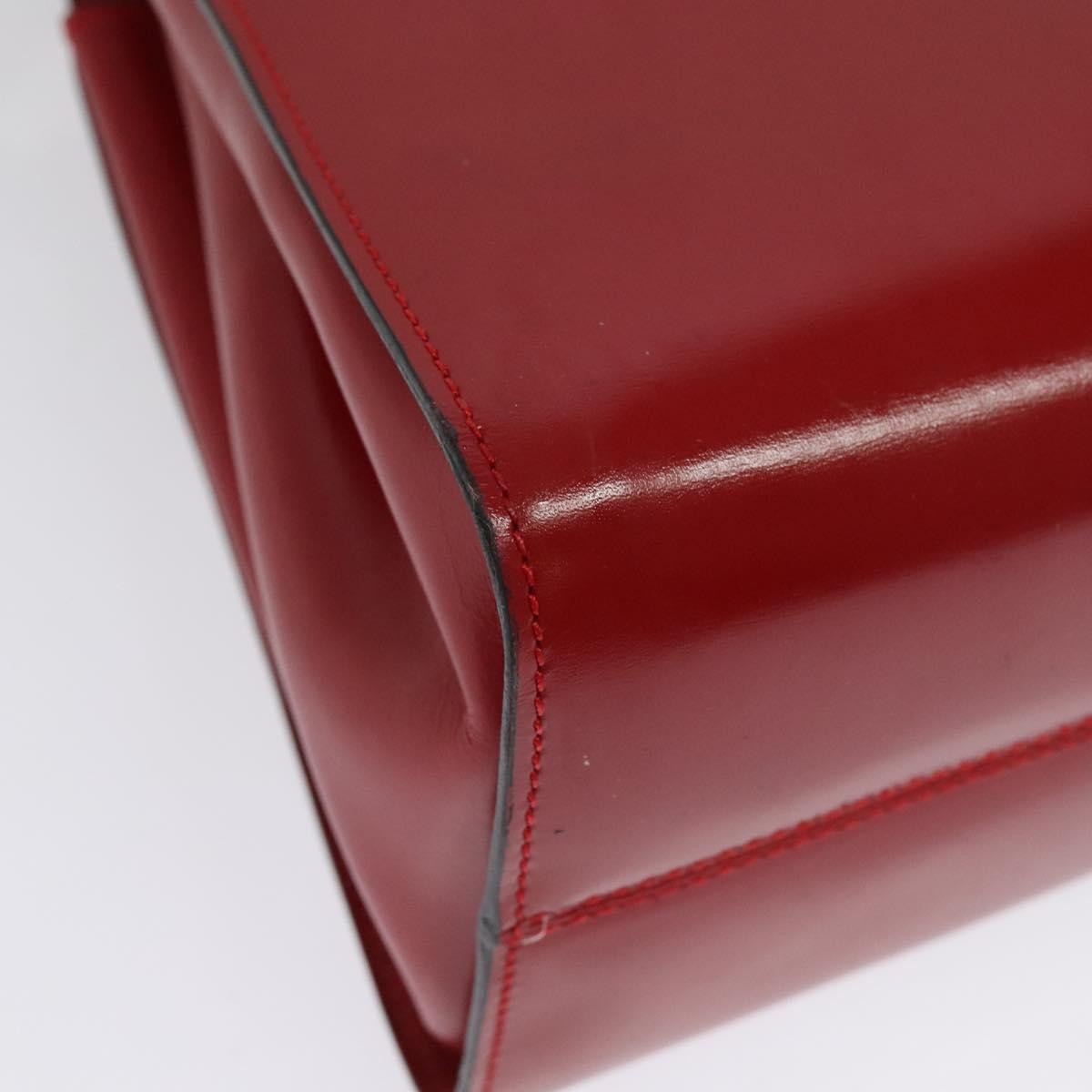 Loewe Anagram handbag Leather, RED, LEATHER, Handbag