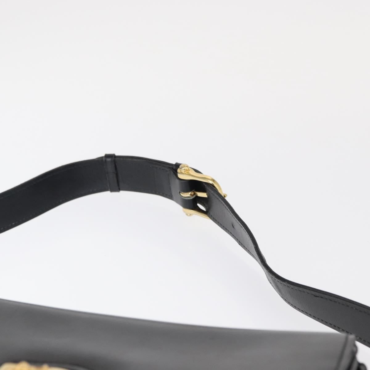 Celine Horse Carriage Shoulder bag Leather, BLACK, LEATHER, Shoulder bag