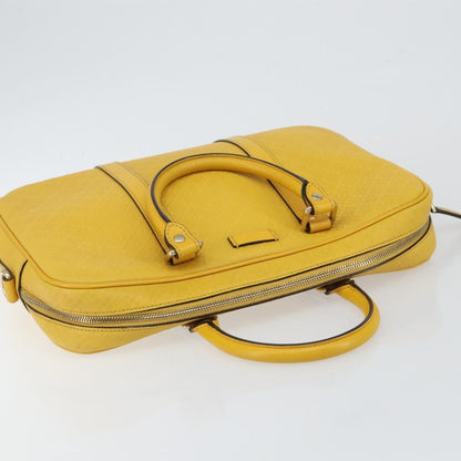Gucci Diamante bright briefcase Leather, YELLOW, LEATHER, Briefcase