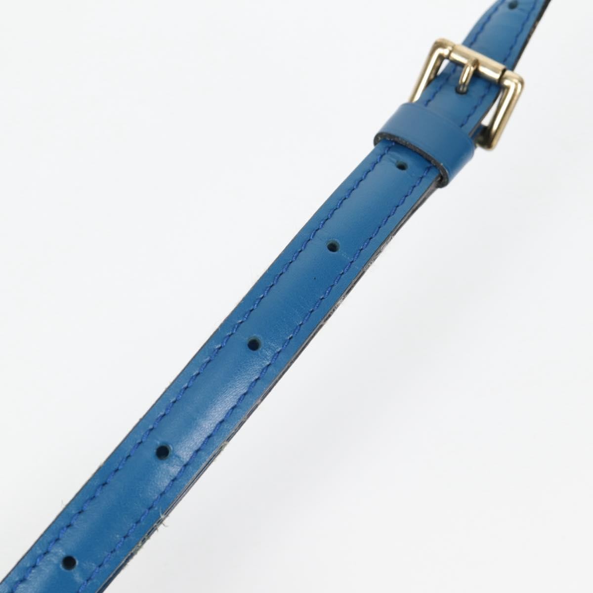 Louis Vuitton Grenelle Shoulder Bag Epi Leather, BLUE, LEATHER, Shoulder bag