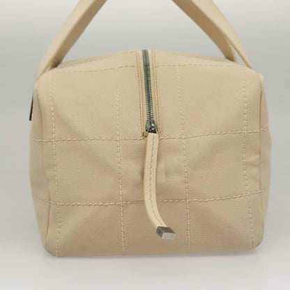 Chanel Chocolate Bar CC Bowler Bag Canvas, BEIGE, CANVAS, Handbag