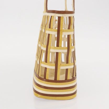 Prada Vintage Handbag Leather, BROWN, LEATHER, Handbag