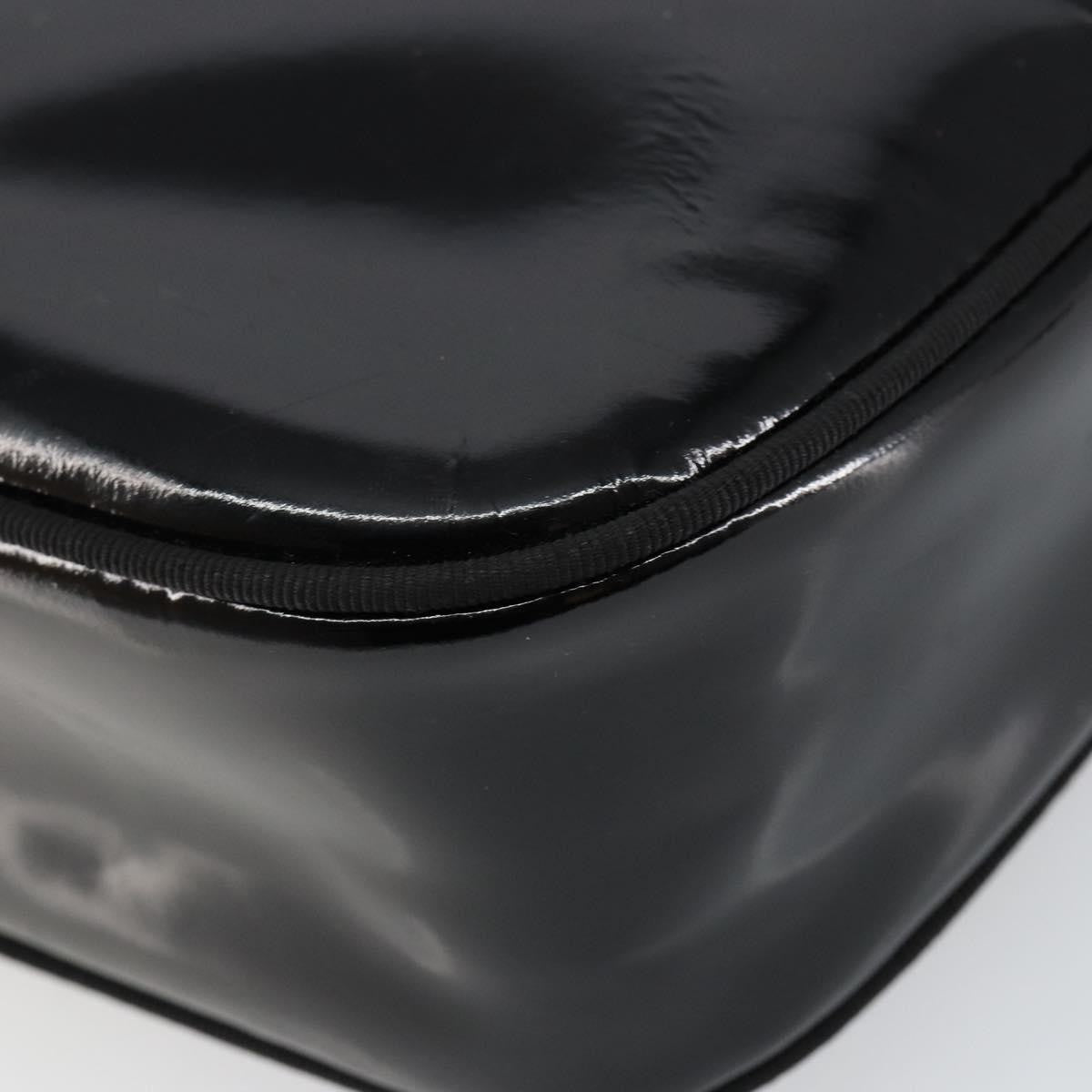 Salvatore Ferragamo Vala Shoulder Bag Patent Leather, BLACK, PATENT_LEATHER, Shoulder bag