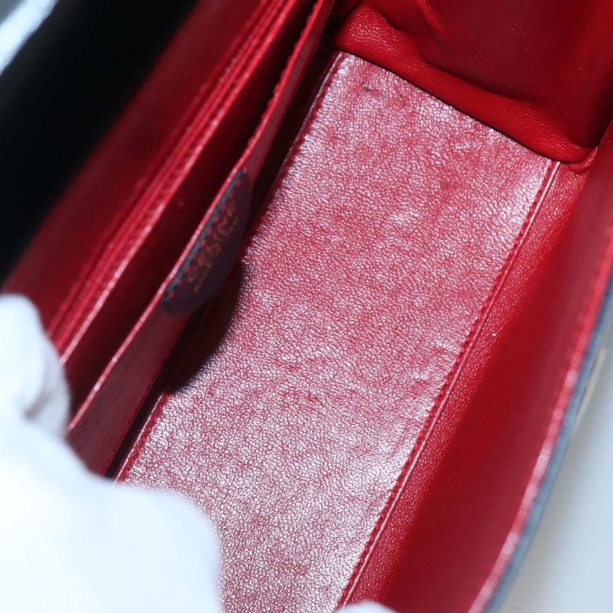 Celine Handbag Leather, NAVY, LEATHER, Handbag