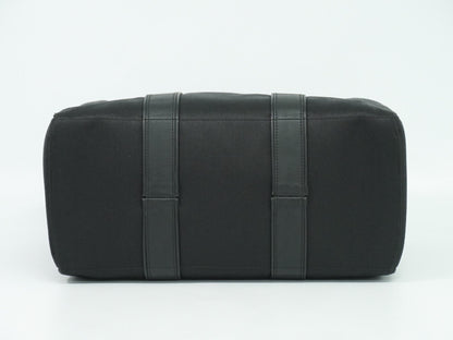 Hermes Acapulco Tote Toile and Leather, BLACK, CANVAS, Tote bag