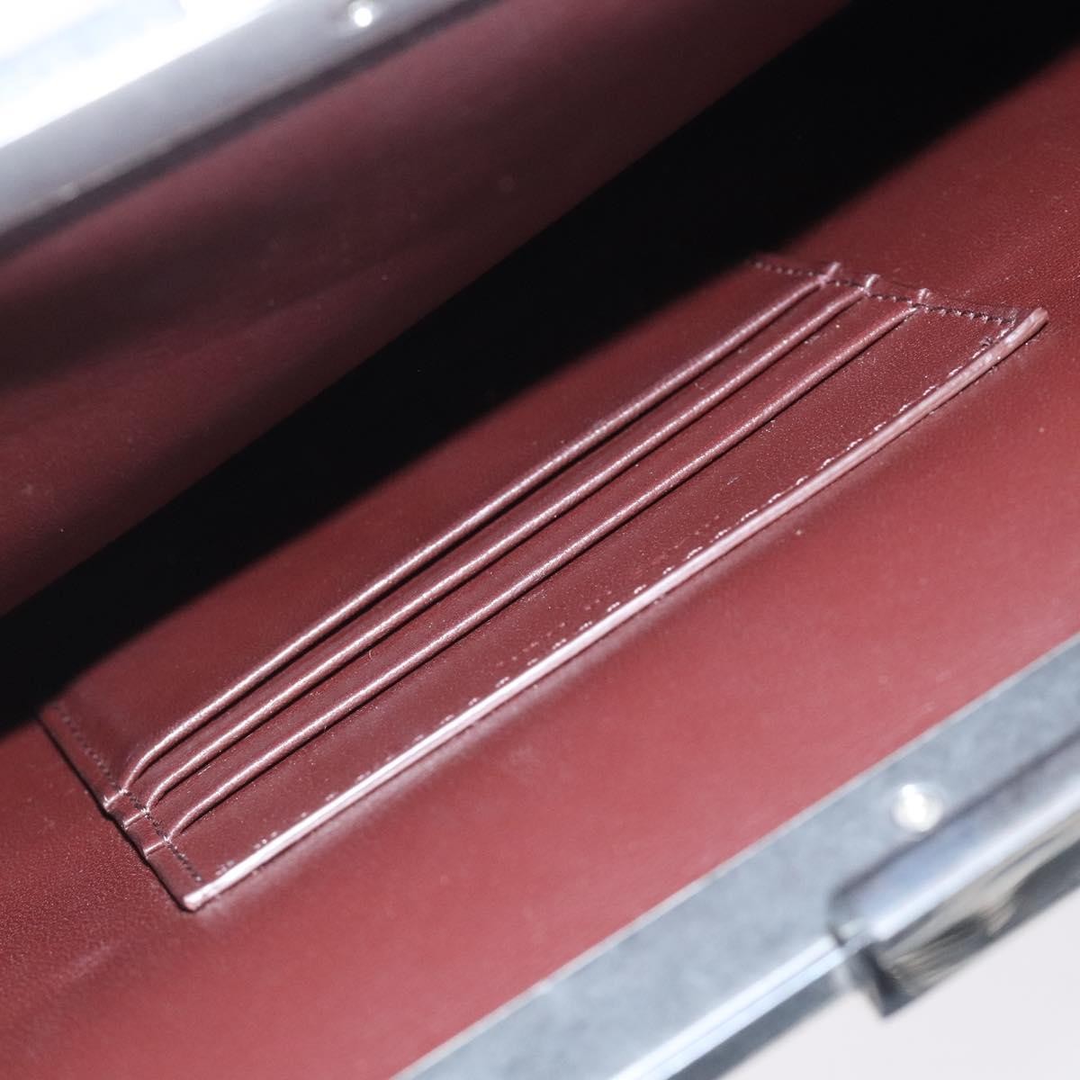 Celine Clasp Crossbody Bag Leather, PURPLE, LEATHER, Crossbody bag