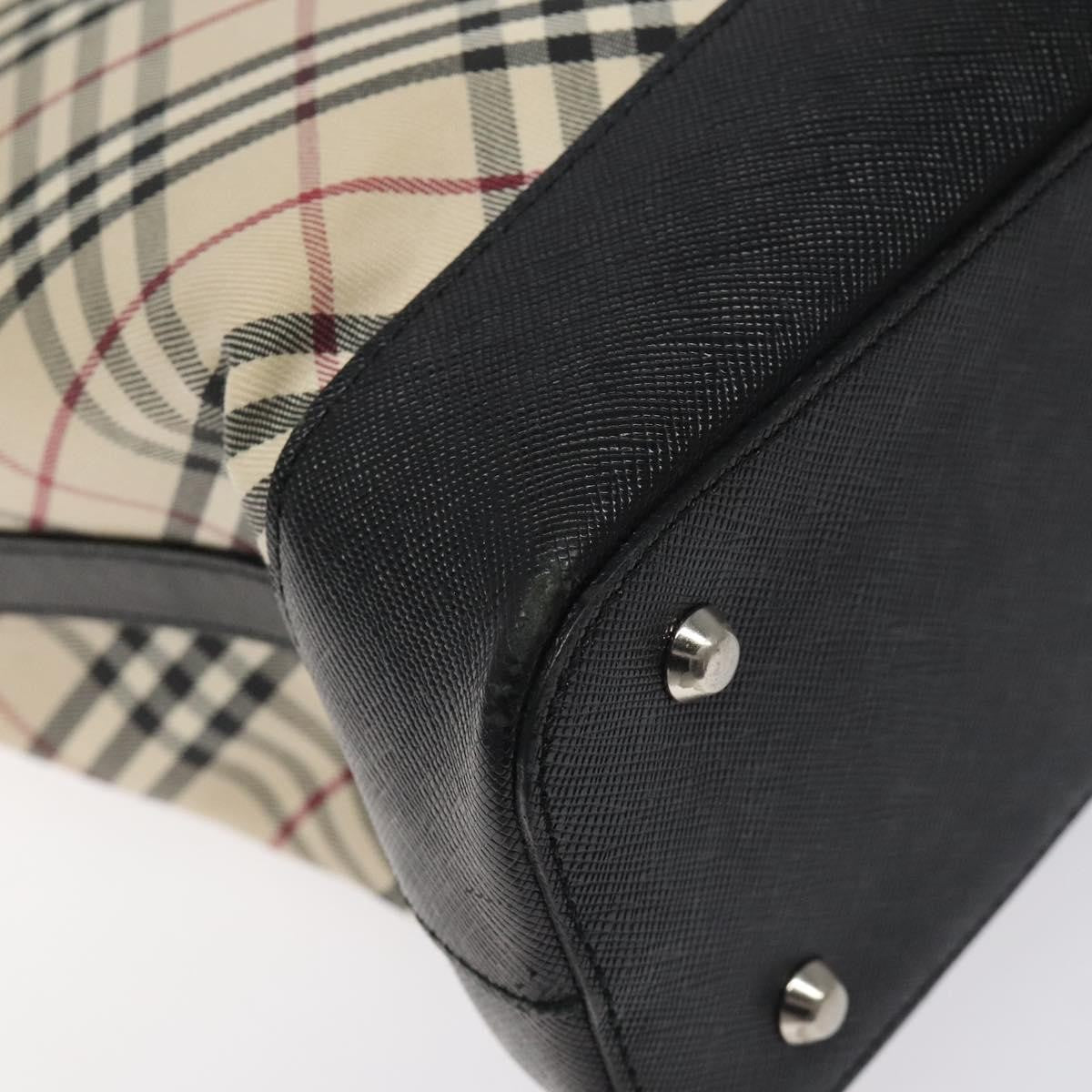 Burberry Nova Check Tote Canvas and Leather, BEIGE, CANVAS, Tote bag