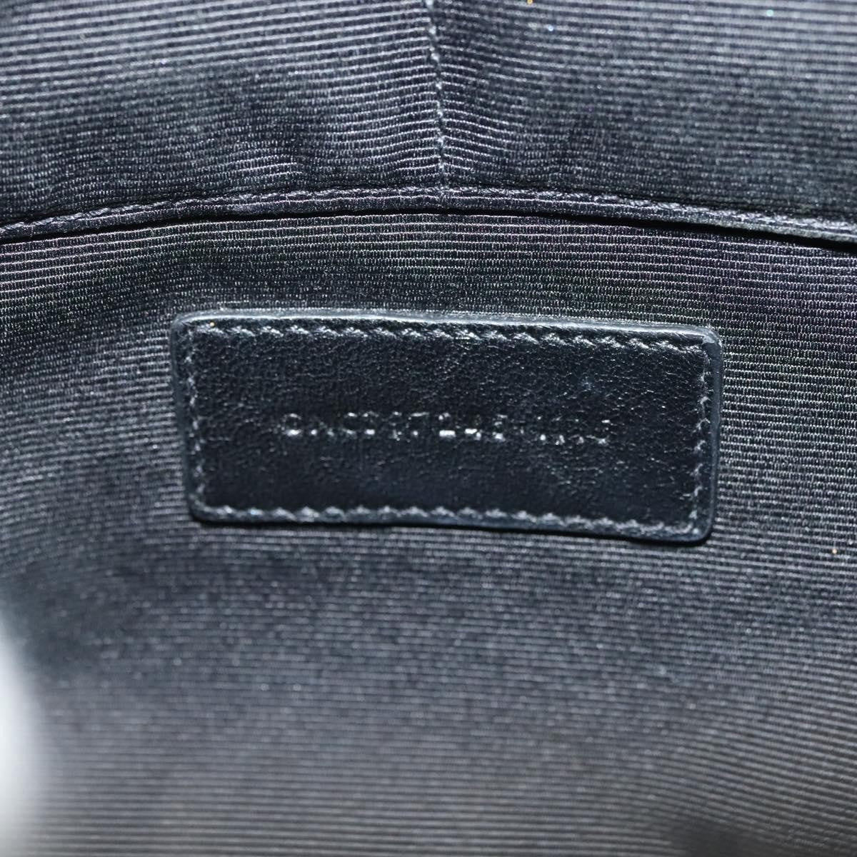 Saint Laurent Stars Zip Pouch Leather, BLACK, LEATHER, Clutche & pouche