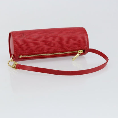 Louis Vuitton Soufflot Pochette Epi Leather, RED, LEATHER, Clutche & pouche