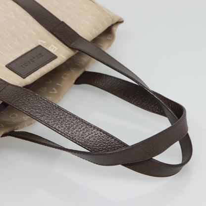 Bvlgari B.Zero1 Logomania Bag Canvas with Leather, BEIGE, CANVAS, Tote bag