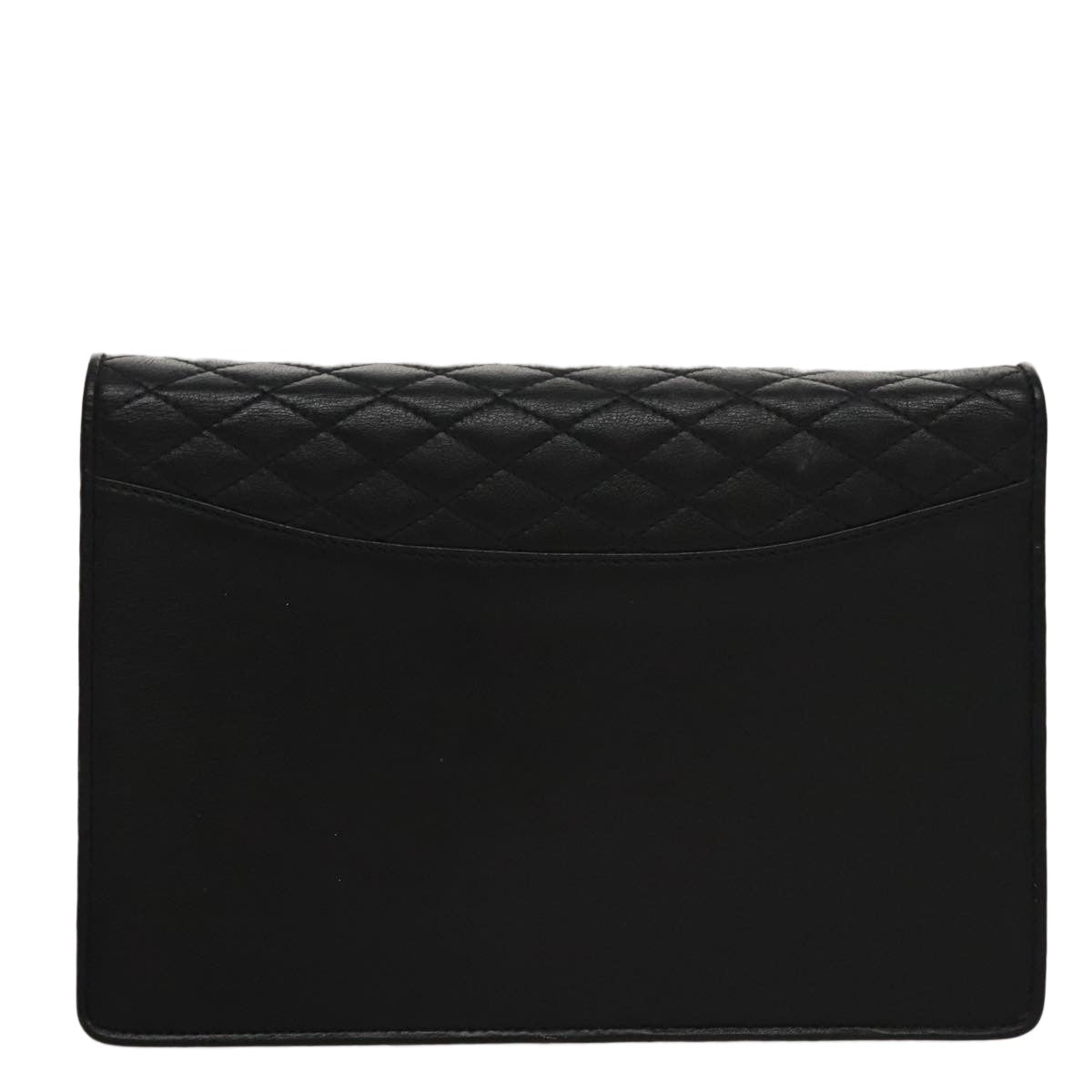 Celine Chain Shoulder Bag Leather, BLACK, LEATHER, Shoulder bag