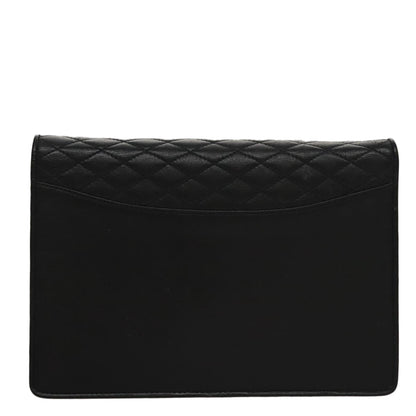 Celine Chain Shoulder Bag Leather, BLACK, LEATHER, Shoulder bag