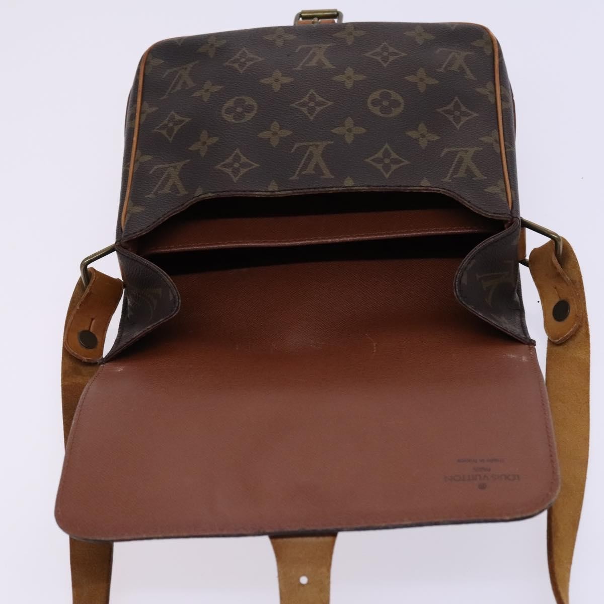 Louis Vuitton Cartouchiere Handbag Monogram Canvas, BROWN, CANVAS, Shoulder bag