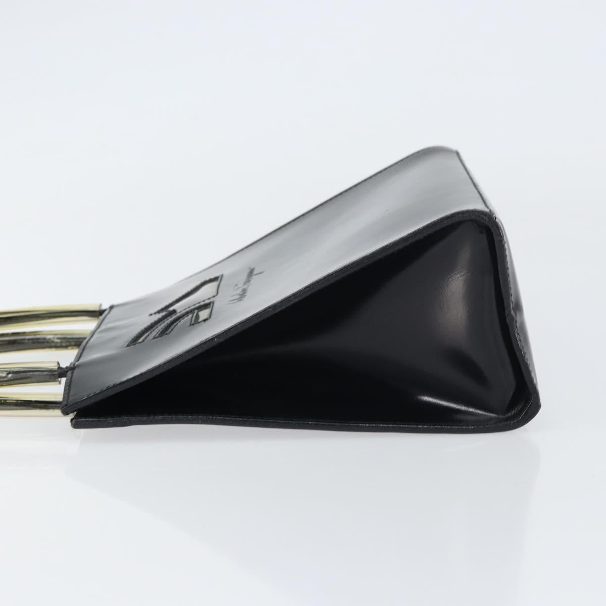 Salvatore Ferragamo Vintage Handbag Patent leather, BLACK, PATENT_LEATHER, Handbag