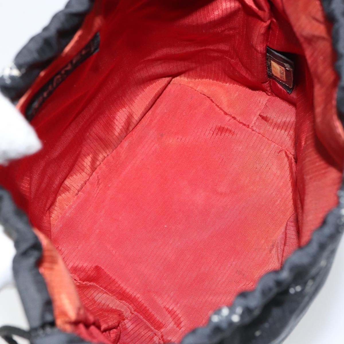 Chanel Travel line pouch Nylon, BLACK, NYLON, Clutche & pouche