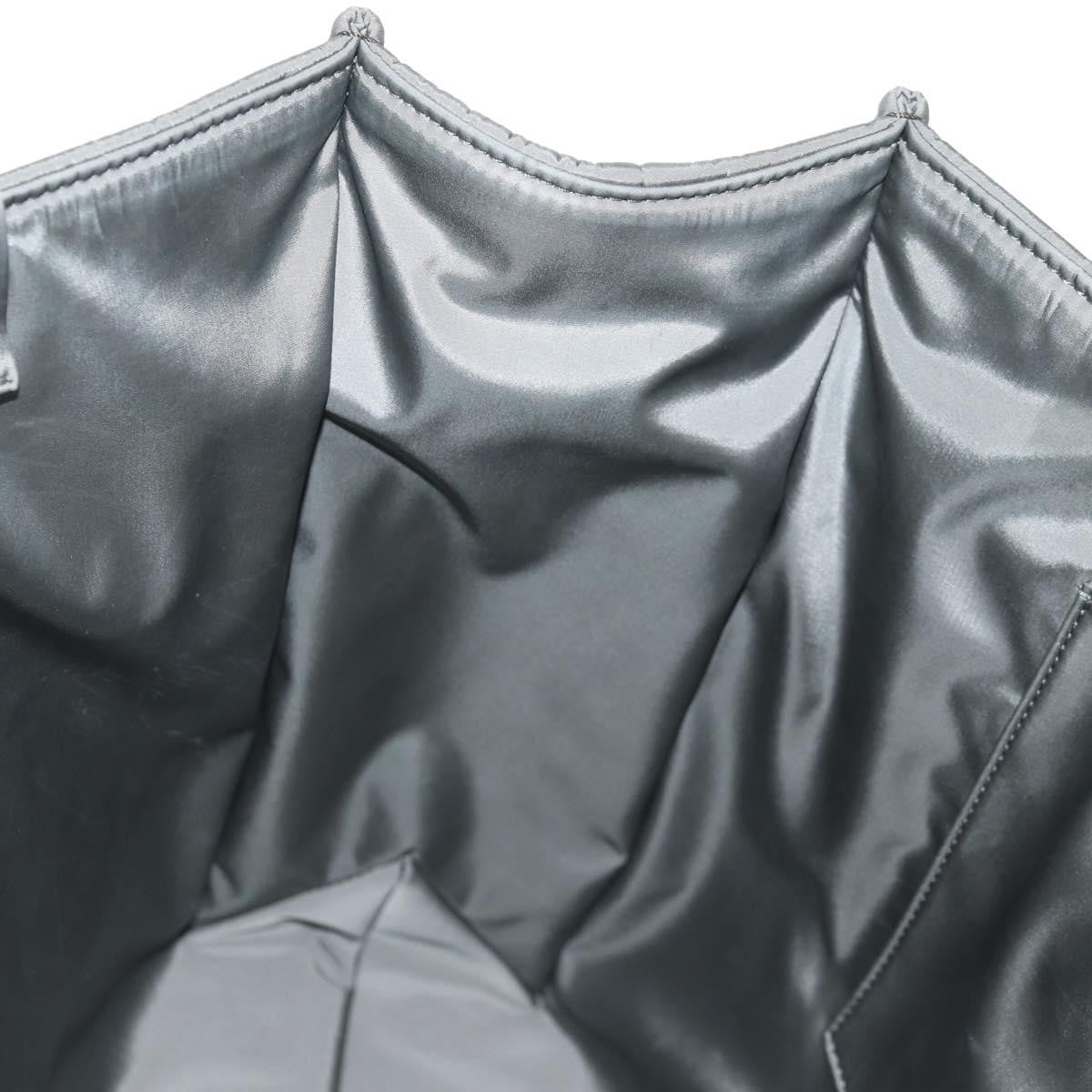 Chloe Woody Tote Recycled Nylon, GRAY, NYLON, Tote bag