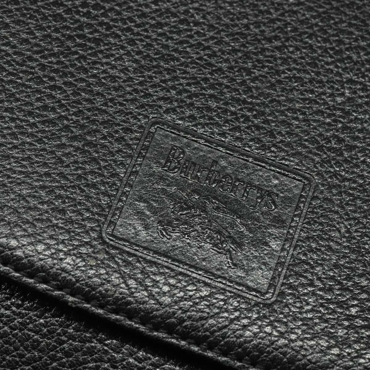 Burberry Vintage Crossbody Bag Leather, BLACK, LEATHER, Shoulder bag