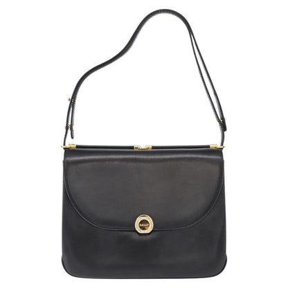 Bally Vintage Shoulder Bag Leather, BLACK, LEATHER, Shoulder bag