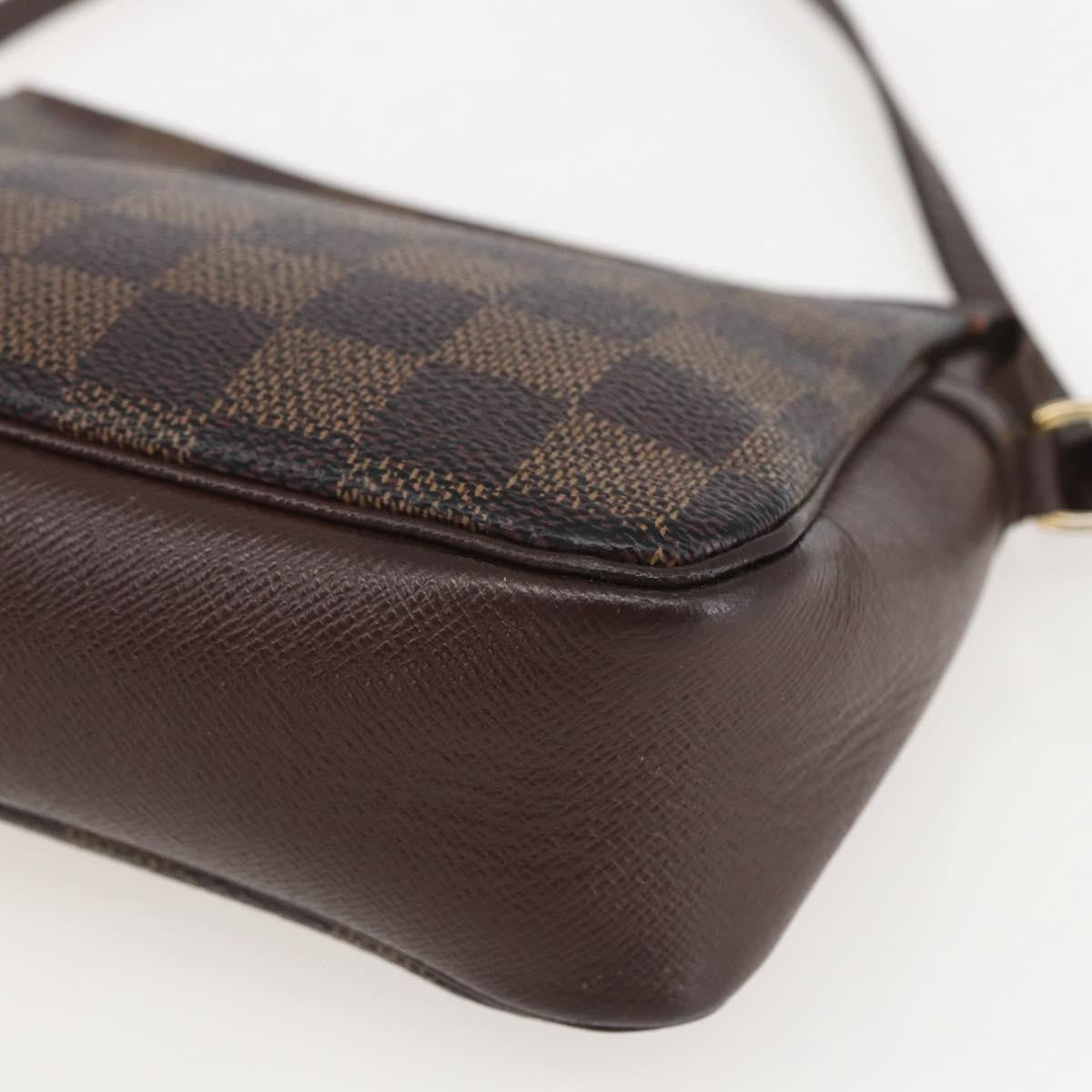 Louis Vuitton Trousse Make Up Bag Damier Canvas, BROWN, CANVAS, Clutche & pouche