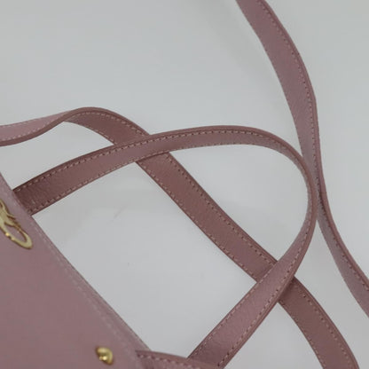 Salvatore Ferragamo Gancini Tote Leather, PINK, LEATHER, Tote bag