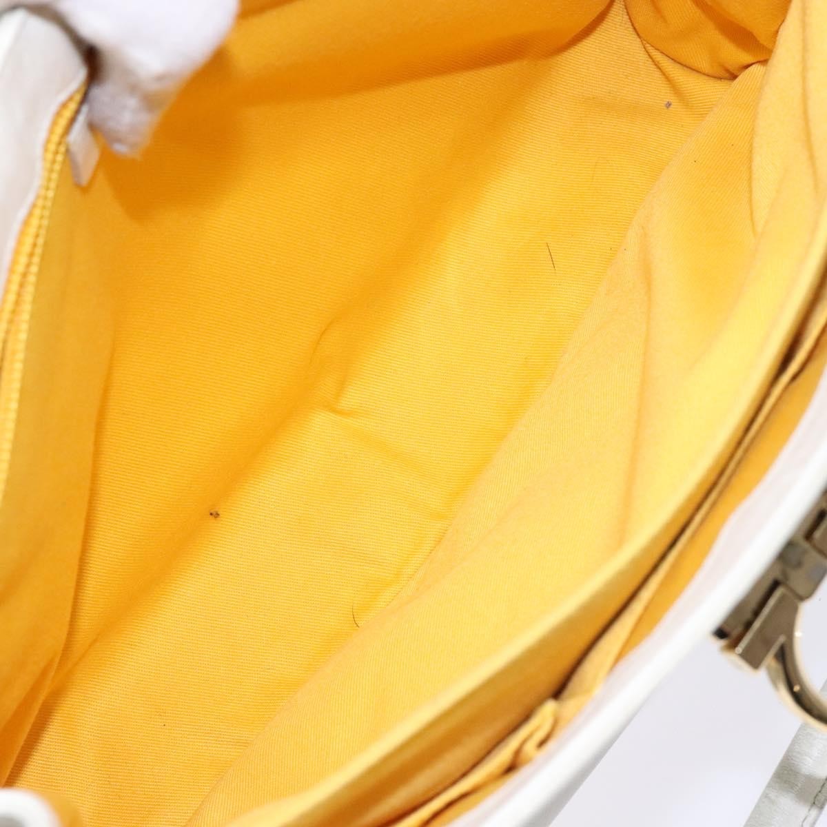 Salvatore Ferragamo Virna Satchel Leather, WHITE, LEATHER, Handbag