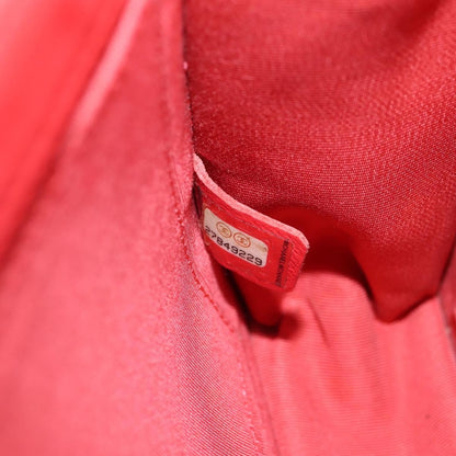 Chanel Pearl Chain Flap Bag Quilted Lambskin, RED, CALFSKIN, Clutche & pouche