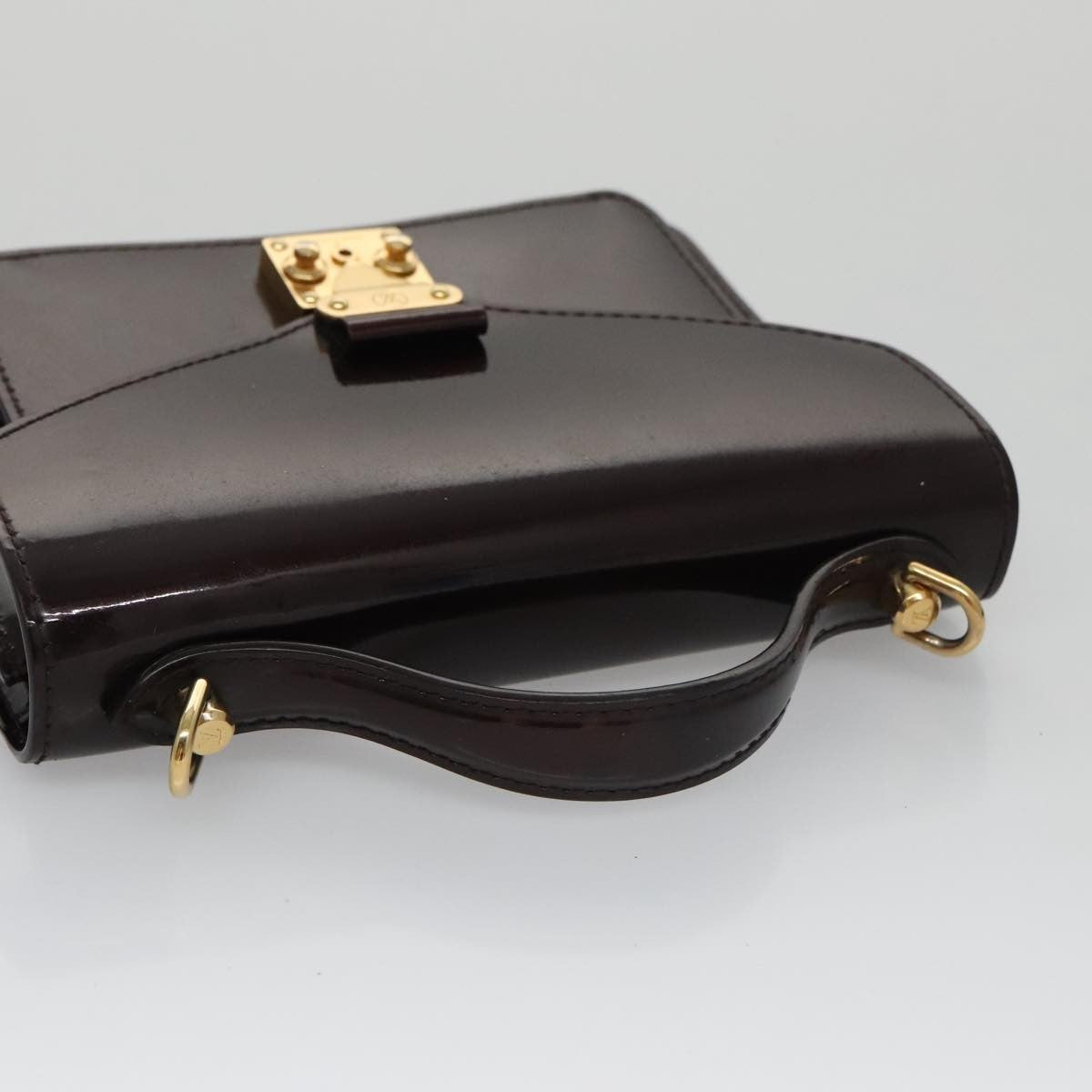 Louis Vuitton Monceau Handbag Vernis, BURGUNDY, PATENT_LEATHER, Handbag