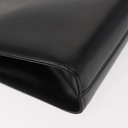 Salvatore Ferragamo Vintage Gancini Chain Shoulder Bag Leather, BLACK, LEATHER, Shoulder bag