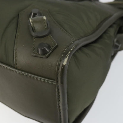 Balenciaga City Classic Studs Bag Leather, KHAKI, LEATHER, Handbag