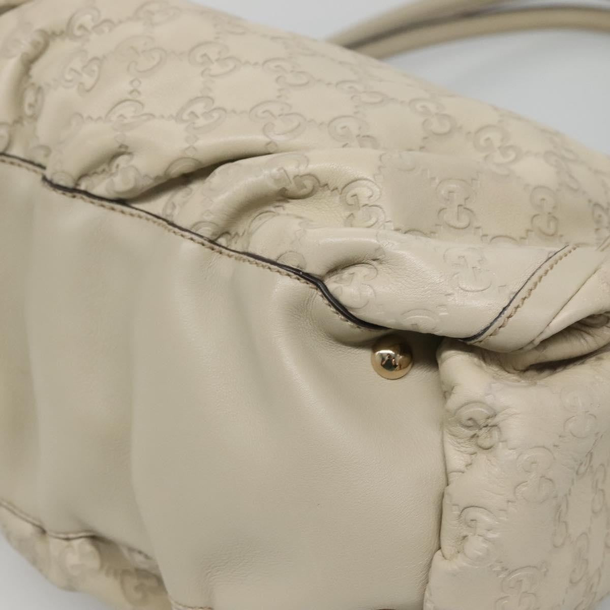 Gucci D Ring Hobo Guccissima Leather, WHITE, LEATHER, Handbag
