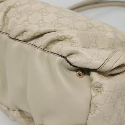Gucci D Ring Hobo Guccissima Leather, WHITE, LEATHER, Handbag