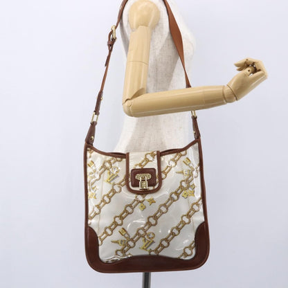 Louis Vuitton Charms Musette Handbag PVC Over Printed Silk, White, Plastic, Shoulder Bag