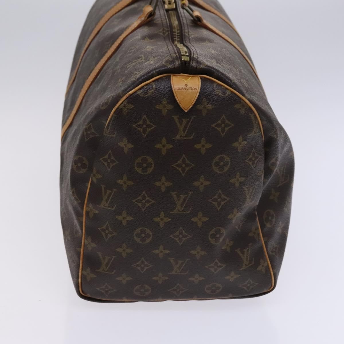 Louis Vuitton Keepall Bag Monogram Canvas, BROWN, CANVAS, Travel bag