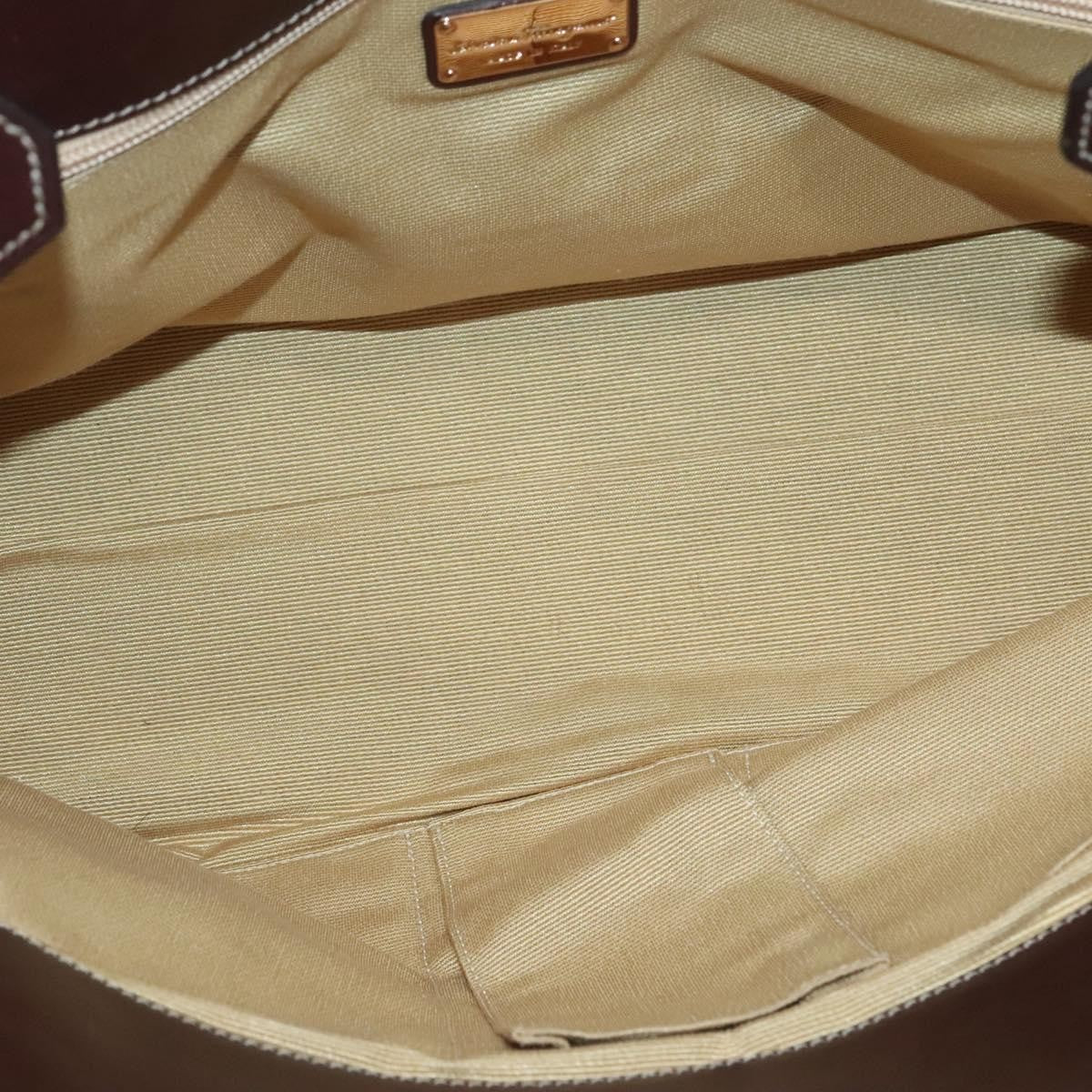 Salvatore Ferragamo Soft W Tote RAFFIA, BROWN, WOOD, Tote bag