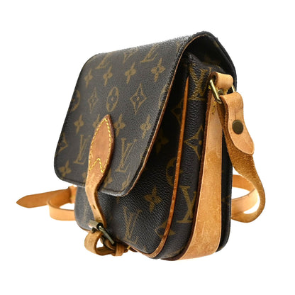 Louis Vuitton Cartouchiere Handbag Monogram Canvas, BROWN, LEATHER, Handbag