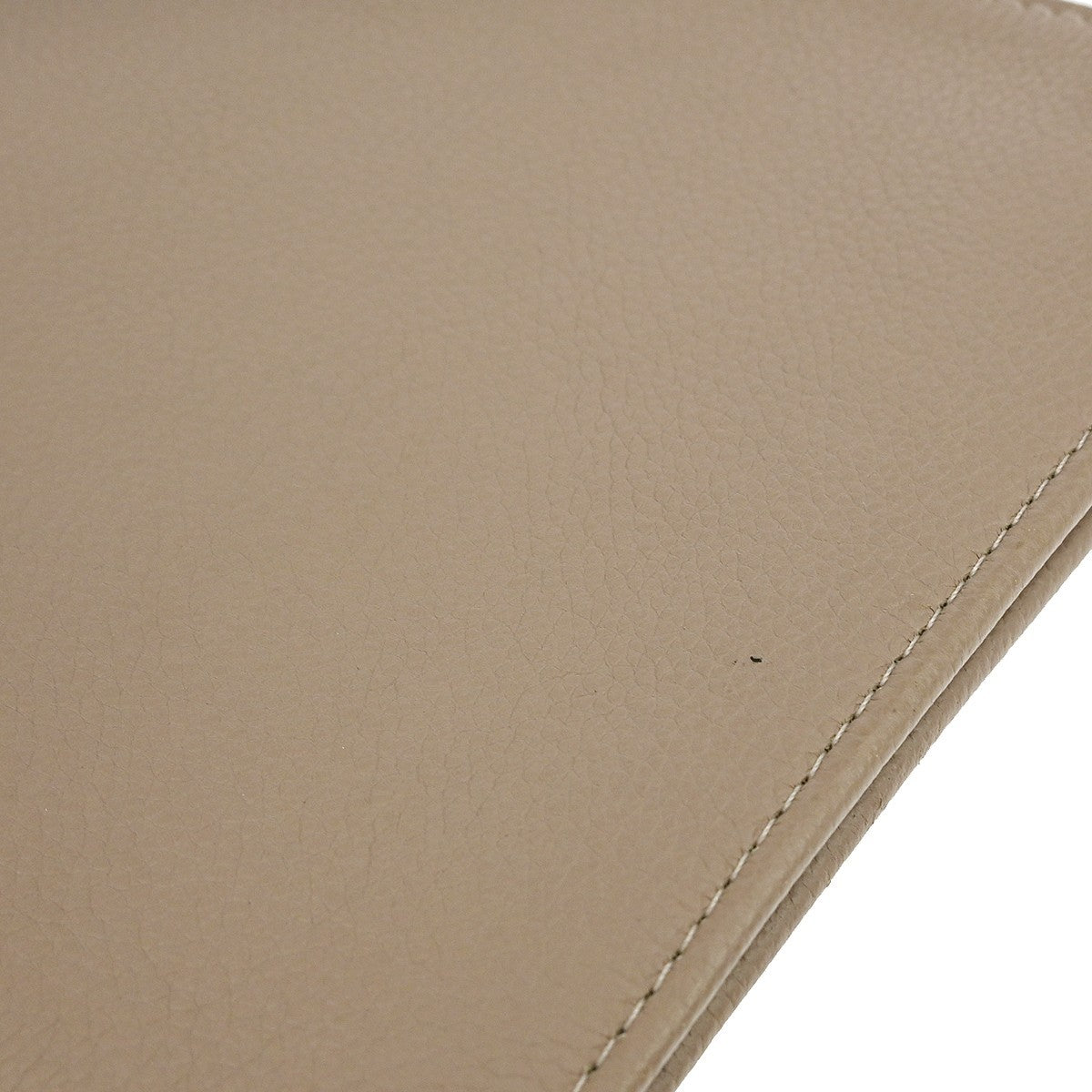 Louis Vuitton Zip Around Pochette Jour Leather, GRAY, LEATHER, Clutche & pouche