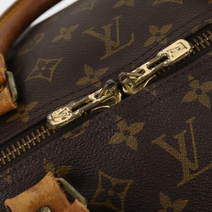 Louis Vuitton Keepall Bag Monogram Canvas, BROWN, CANVAS, Travel bag