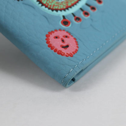 Louis Vuitton pocket organizer Leather, BLUE, LEATHER, Card Holders