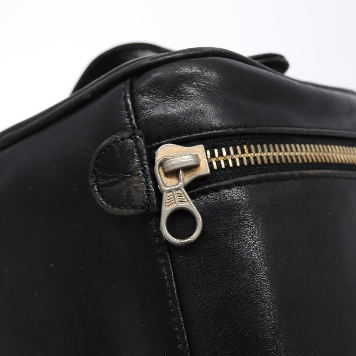 Chanel Vanity pouch Leather, BLACK, LEATHER, Toiletry Case