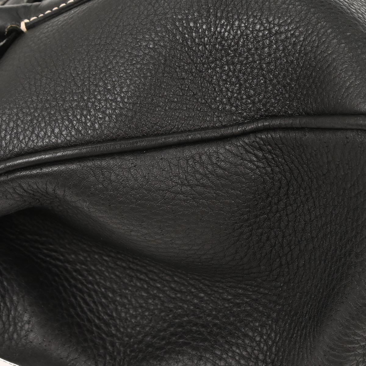 Salvatore Ferragamo Gancini handbag Leather, BLACK, LEATHER, Handbag